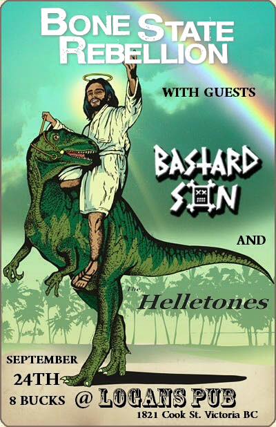Bone State Rebellion, Bastard Son, The Helletones @ Logan's Pub Sep 24 2015 - May 8th @ Logan's Pub