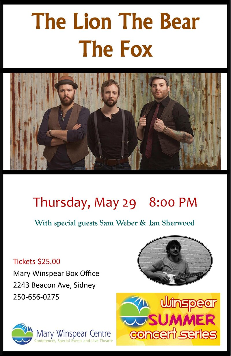 The Lion The Bear The Fox, Sam Weber @ Mary Winspear Centre May 29 2014 - May 6th @ Mary Winspear Centre