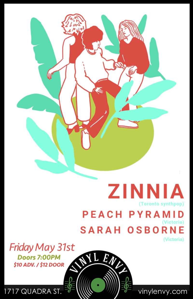 Zinnia (Toronto, ON), Sarah Osborne, Peach Pyramid (Solo Set) @ Vinyl Envy May 31 2019 - May 6th @ Vinyl Envy