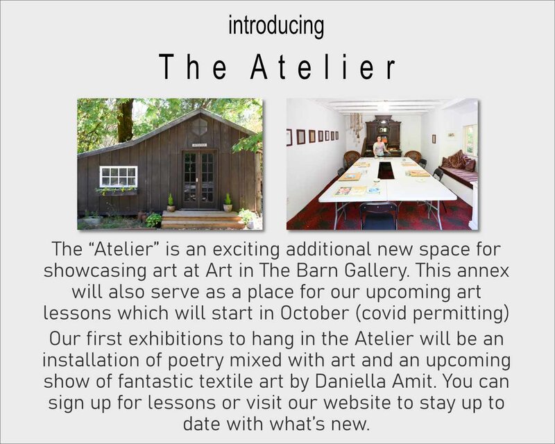 6 Local Artists Art Show: jacqui austin, Lenaya Chrystall, Brian Rombough, Roger Champagne, Daniella Amit, Gabriel Taschereau @ Art In The Barn Gallery Aug 15 2021 - May 7th @ Art In The Barn Gallery