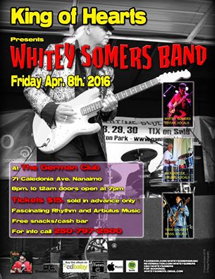 Spring Dance: Whitey Somers @ German Hall - Apr 08, 2016
