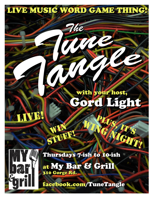 TUNE TANGLE with Gord Light: Gord Light @ My Bar and Grill Nov 12 2015 - May 27th @ My Bar and Grill