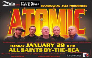 Scandinavian Jazz Powerhouse: Atomic @ All Saints by-the-Sea - Jan 29, 2008
