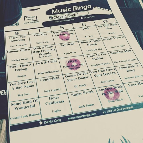 Music Bingo Monday @ Maude Hunter's Pub Apr 4 2016 - May 8th @ Maude Hunter's Pub