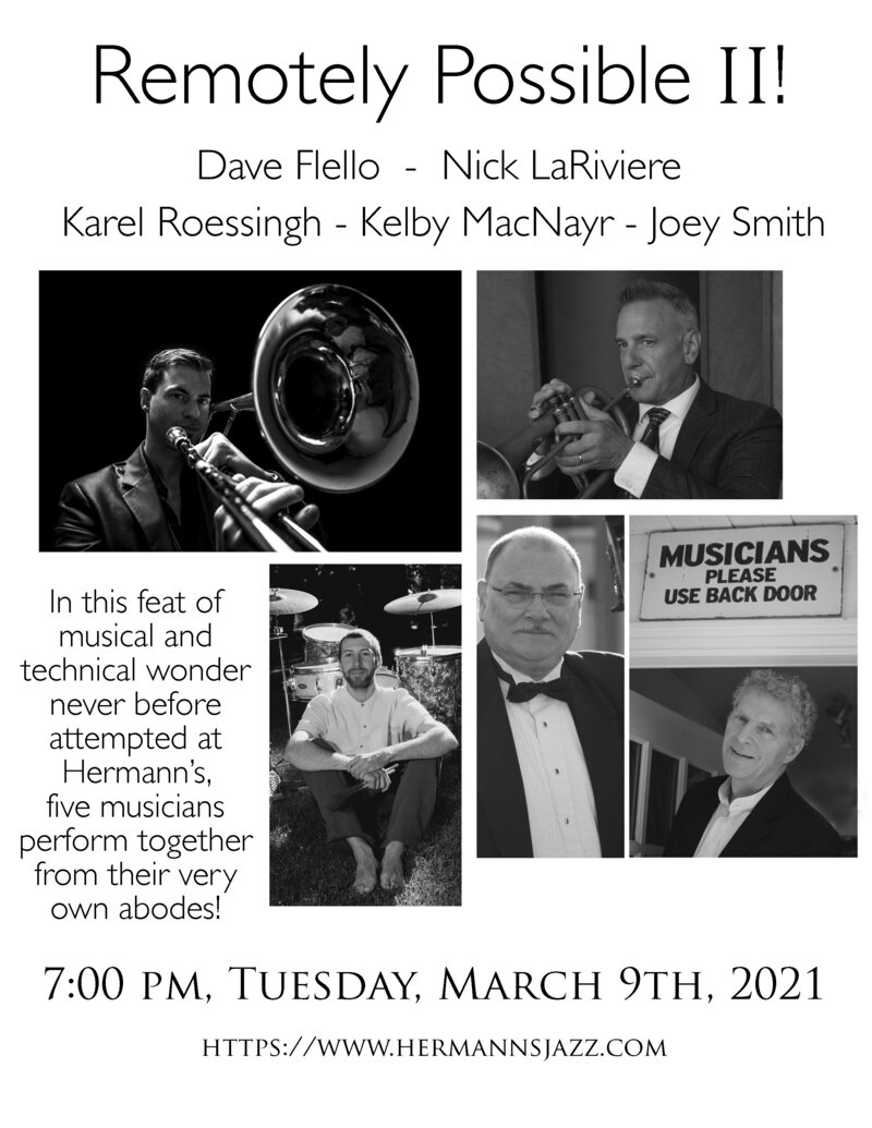 Karel Roessingh: Remotely Possible 2 @ Hermann's Jazz Club Mar 9 2021 - Jun 10th @ Hermann's Jazz Club