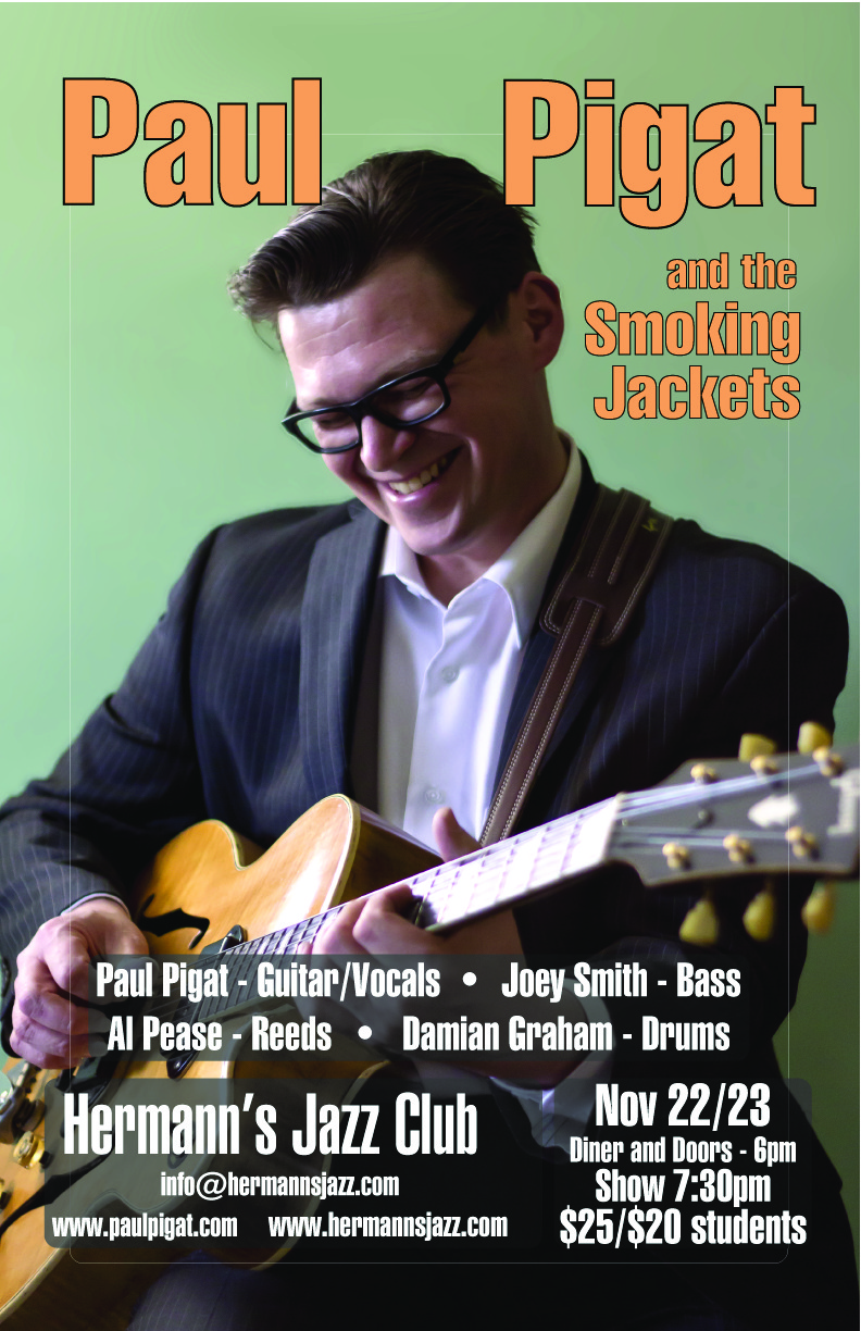 Paul Pigat (and the Smoking Jackets) @ Hermann's Jazz Club Nov 23 2019 - May 6th @ Hermann's Jazz Club
