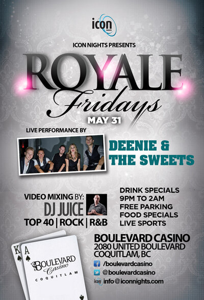 Deenie & the Sweets @ Lion's Den Boulevard Casino May 31 2013 - May 9th @ Lion's Den Boulevard Casino