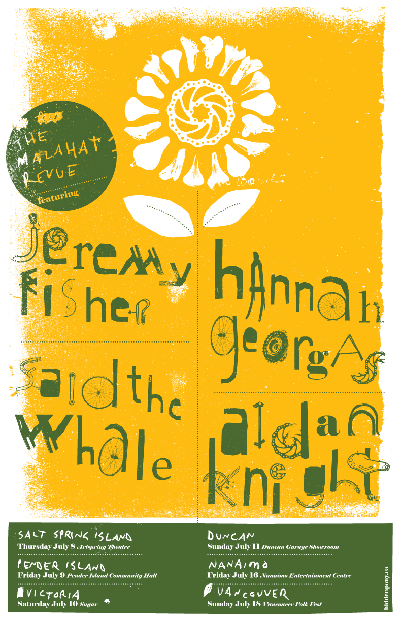 Jeremy Fisher, Said the Whale, Hannah Georgas, Aidan Knight, Present The Malahat Revue @ Capital Ballroom Jul 10 2010 - May 10th @ Capital Ballroom