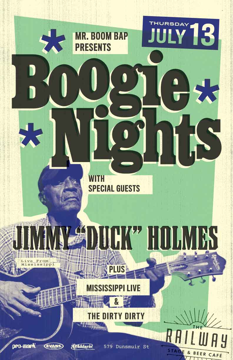 Live from Bentonia, Mississippi: Jimmy "Duck" Holmes, Mississippi Live and the Dirty Dirty @ Railway Club Jul 13 2017 - May 16th @ Railway Club