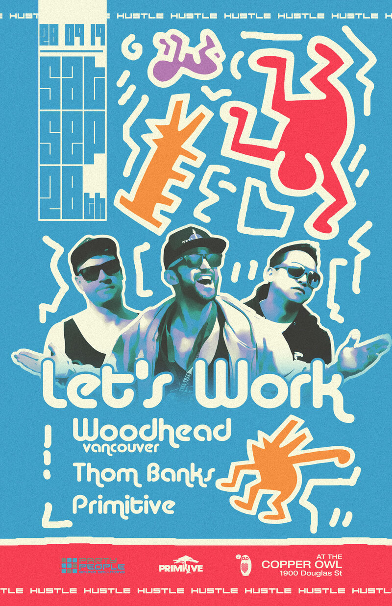 Lets Work: Woodhead, Thom Banks, Primitive @ Copper Owl Sep 28 2019 - Jun 4th @ Copper Owl