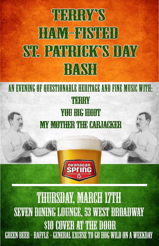 You Big Idiot, Terry, My Mother The Carjacker @ Seven Dining Lounge Mar 17 2016 - May 6th @ Seven Dining Lounge
