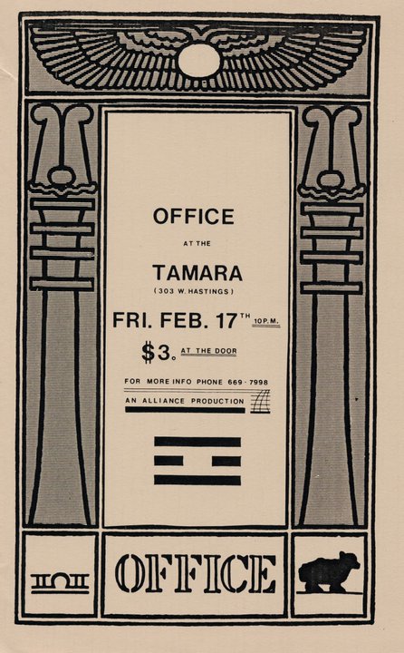 OFFICE @ Tamara Feb 17 1984 - May 8th @ Tamara