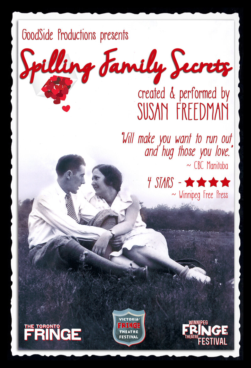 "Spilling Family Secrets" at the Victoria Fringe Festival @ Downtown Community Activity Center Aug 21 2014 - May 5th @ Downtown Community Activity Center