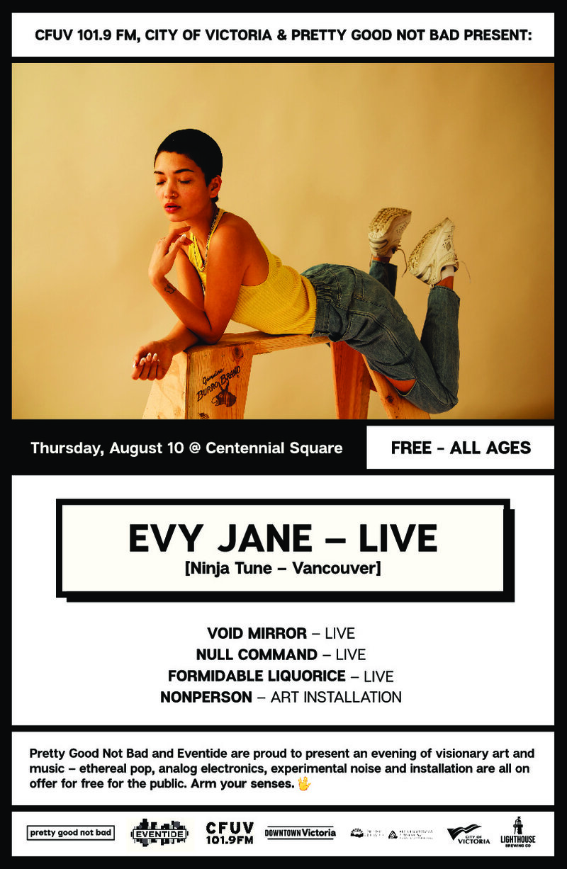 Eventide // PGNB: A Night of New Music and Sound Art: VOID MIRROR, Null Command, Evy Jane, Formidable Liquorice @ Centennial Square Aug 10 2017 - May 13th @ Centennial Square