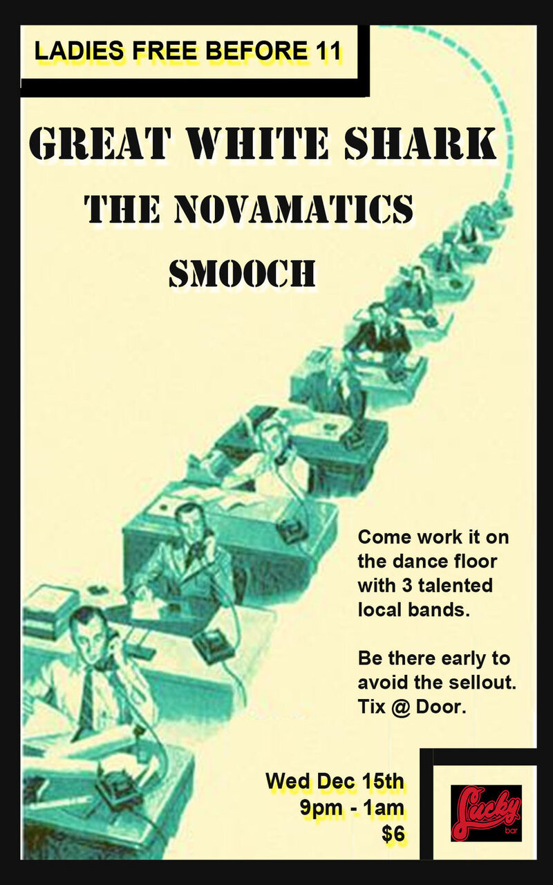 SKA.REGGAE.FUNK.HIP HOP: The Novamatics, Smooch, Shade Bust @ Lucky Bar Dec 15 2009 - May 8th @ Lucky Bar