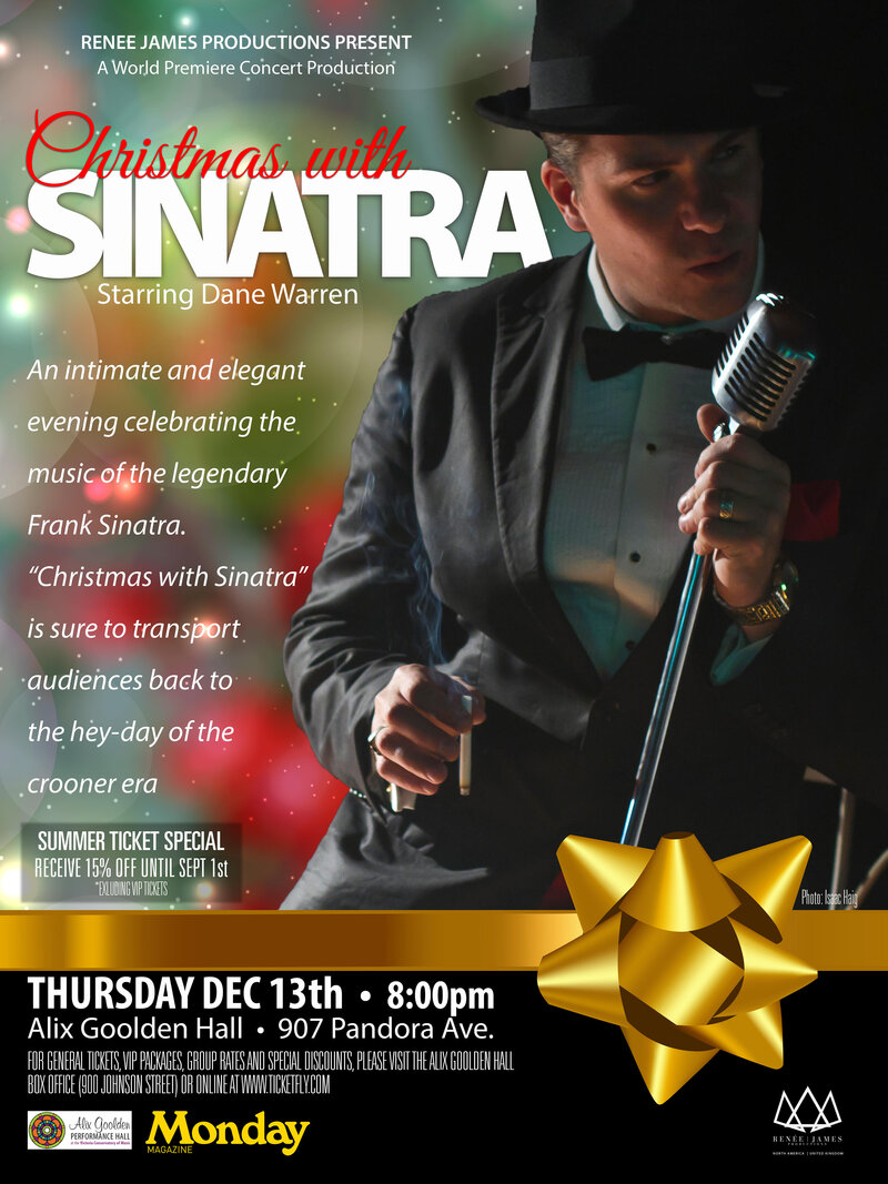Christmas with Sinatra: Dane Warren @ Alix Goolden Performance Hall Dec 13 2018 - Jun 16th @ Alix Goolden Performance Hall
