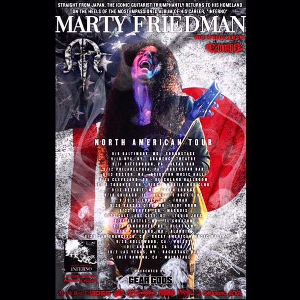 Marty Friedman, Exmortus @ Rickshaw Theatre Sep 26 2015 - May 7th @ Rickshaw Theatre