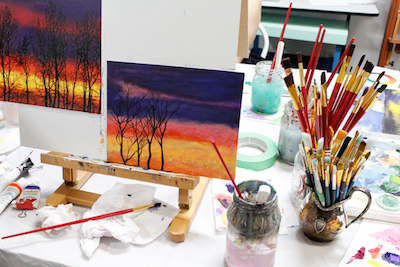 Acrylic Landscape Painting Workshop: Laura Bonnie @ North Park Art Studio Mar 14 2020 - May 1st @ North Park Art Studio