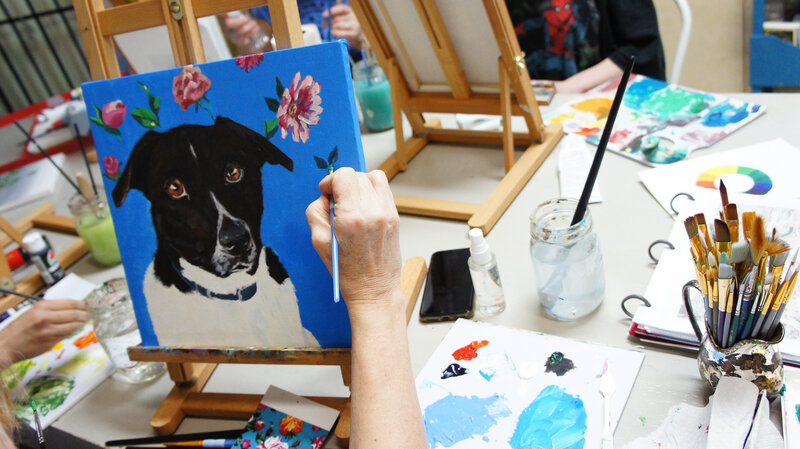 Pet Portrait Painting Workshop: Laura Bonnie @ North Park Art Studio Jul 18 2020 - May 21st @ North Park Art Studio