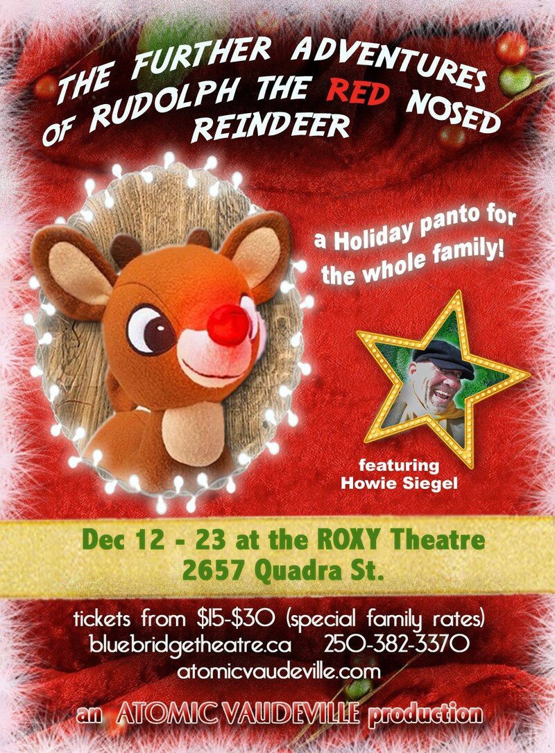 The Furthern Adventures of Rudolph the Red Nosed Reindeer: Eat, Pray,Glow!: Howie Seigel , Rudolph The Red Nosed Reindeer , Elf on a Shelf , Santa Clause @ Blue Bridge Repertory Theatre Dec 14 2018 - Jun 13th @ Blue Bridge Repertory Theatre