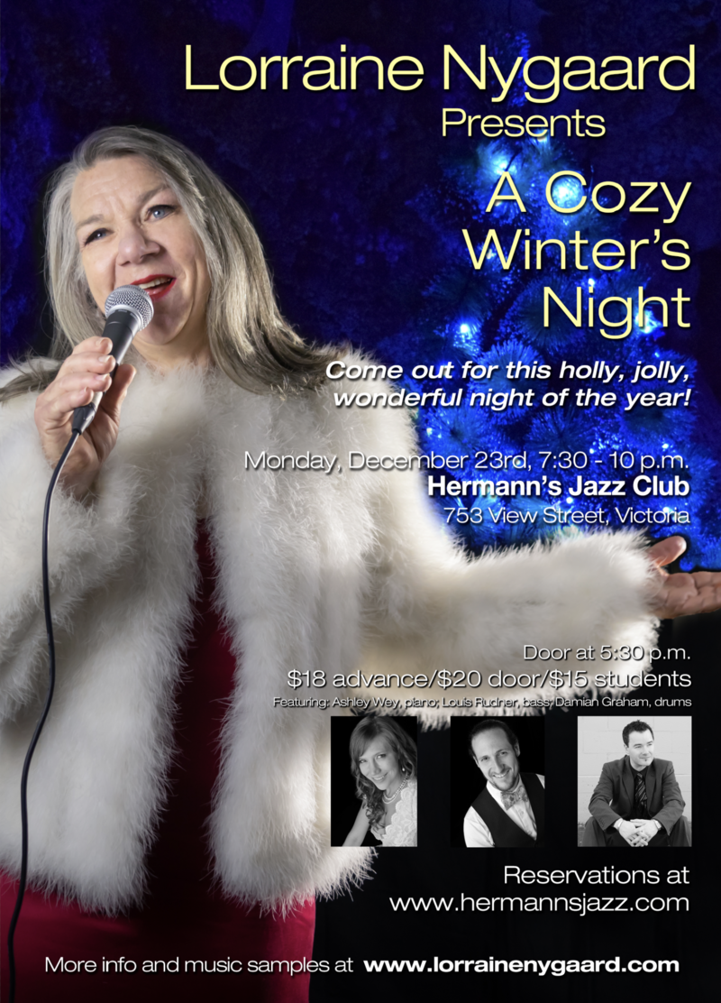 A Cozy Winter&rsquo;s Night w.: Lorraine Nygaard @ Hermann's Jazz Club Dec 23 2019 - May 8th @ Hermann's Jazz Club