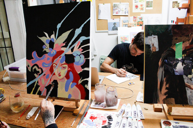 Mix Media and Acrylic Portrait Workshop: Laura Bonnie @ North Park Art Studio Oct 13 2020 - May 1st @ North Park Art Studio
