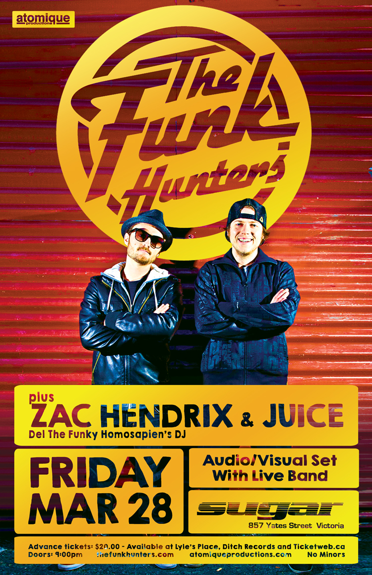 The Funk Hunters, Zac Hendrix, JUICE @ Capital Ballroom Mar 28 2014 - May 22nd @ Capital Ballroom