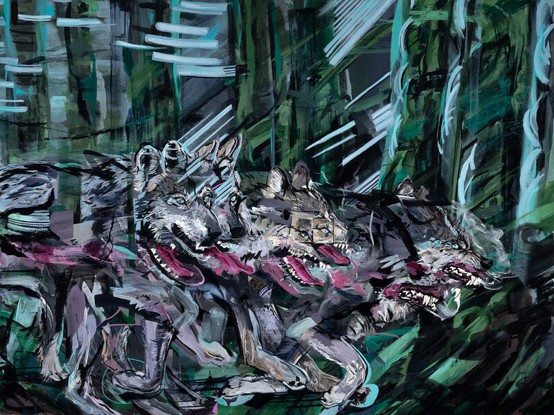 Wolves: Mitchell Villa @ Ministry of Casual Living Window Gallery Aug 30 2019 - May 6th @ Ministry of Casual Living Window Gallery