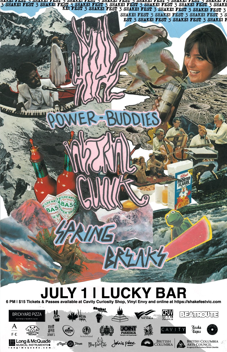 SHAKE! FEST 3 AT LUCKY with: Dead Soft, POWER-BUDDIES, ASTRAL GUNK, Spring Breaks @ Lucky Bar Jul 1 2016 - May 6th @ Lucky Bar