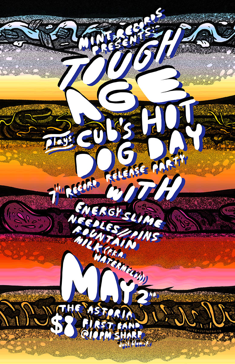 7" Record Release Party: Tough Age, Energy Slime, Needles//Pins, Fountain, Milk (f.k.a. Watermelon) @ The Astoria  May 2 2015 - Apr 30th @ The Astoria 