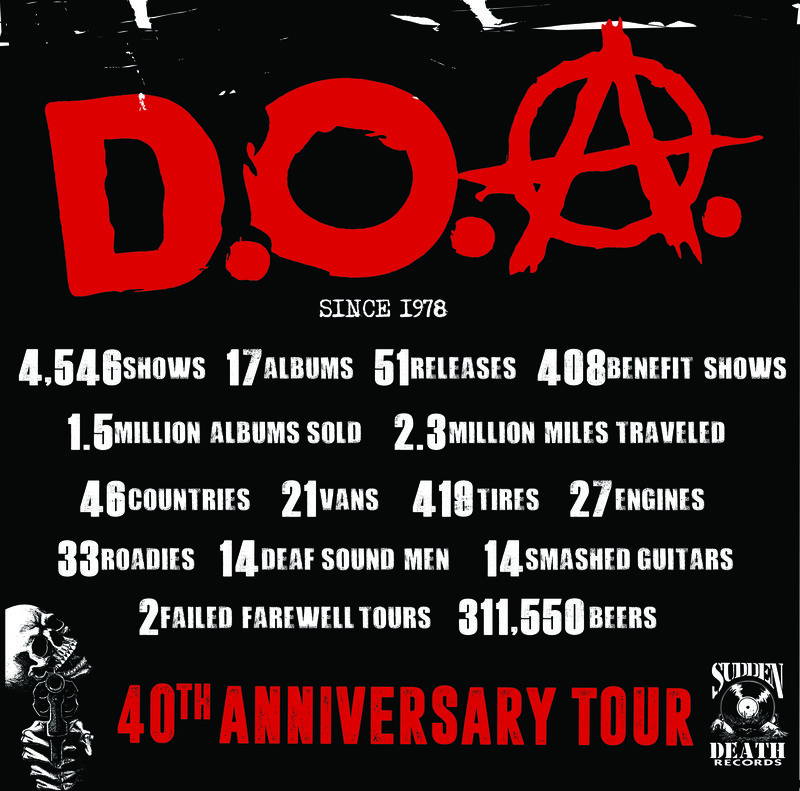 Canada&rsquo;s legendary Punk Kings: D.O.A., Antimatter, 13th Legion @ Hawaiian Brians Jan 12 2020 - May 6th @ Hawaiian Brians