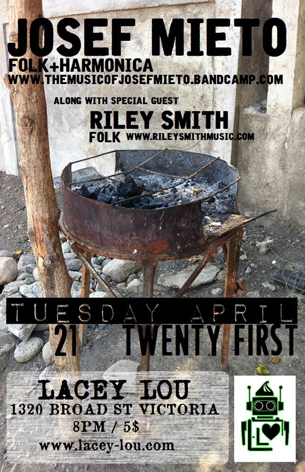 Josef Mieto, Riley Smith @ Lacey-Lou Tapas Lounge Apr 21 2015 - May 6th @ Lacey-Lou Tapas Lounge