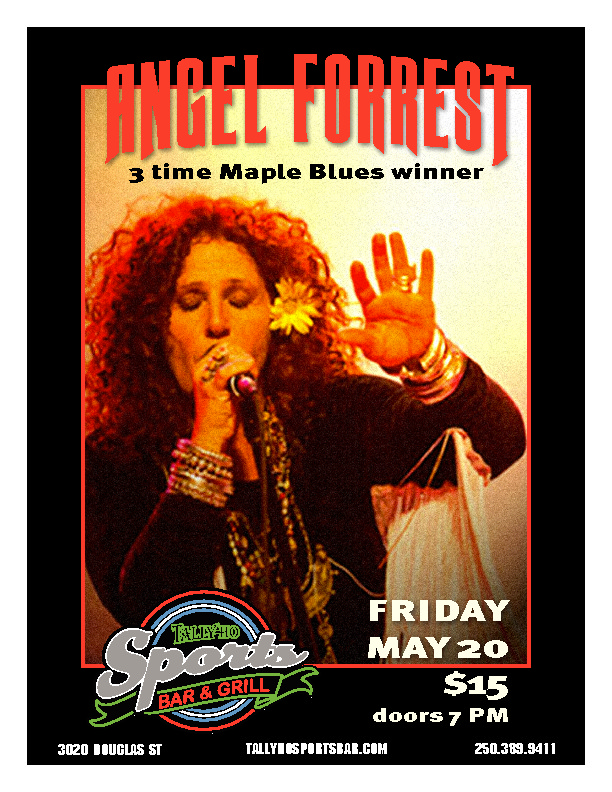 Angel Forrest @ Tally Ho Sports Bar and Grill May 20 2016 - Jun 6th @ Tally Ho Sports Bar and Grill