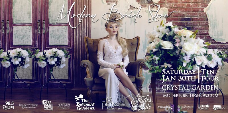 Modern Bride Show: Bustamoove, Eryn Sharpe Trio , Geoffrey Lundstrom, Kristina Helene and Thomas Kinzel @ Crystal Garden Jan 30 2016 - May 7th @ Crystal Garden