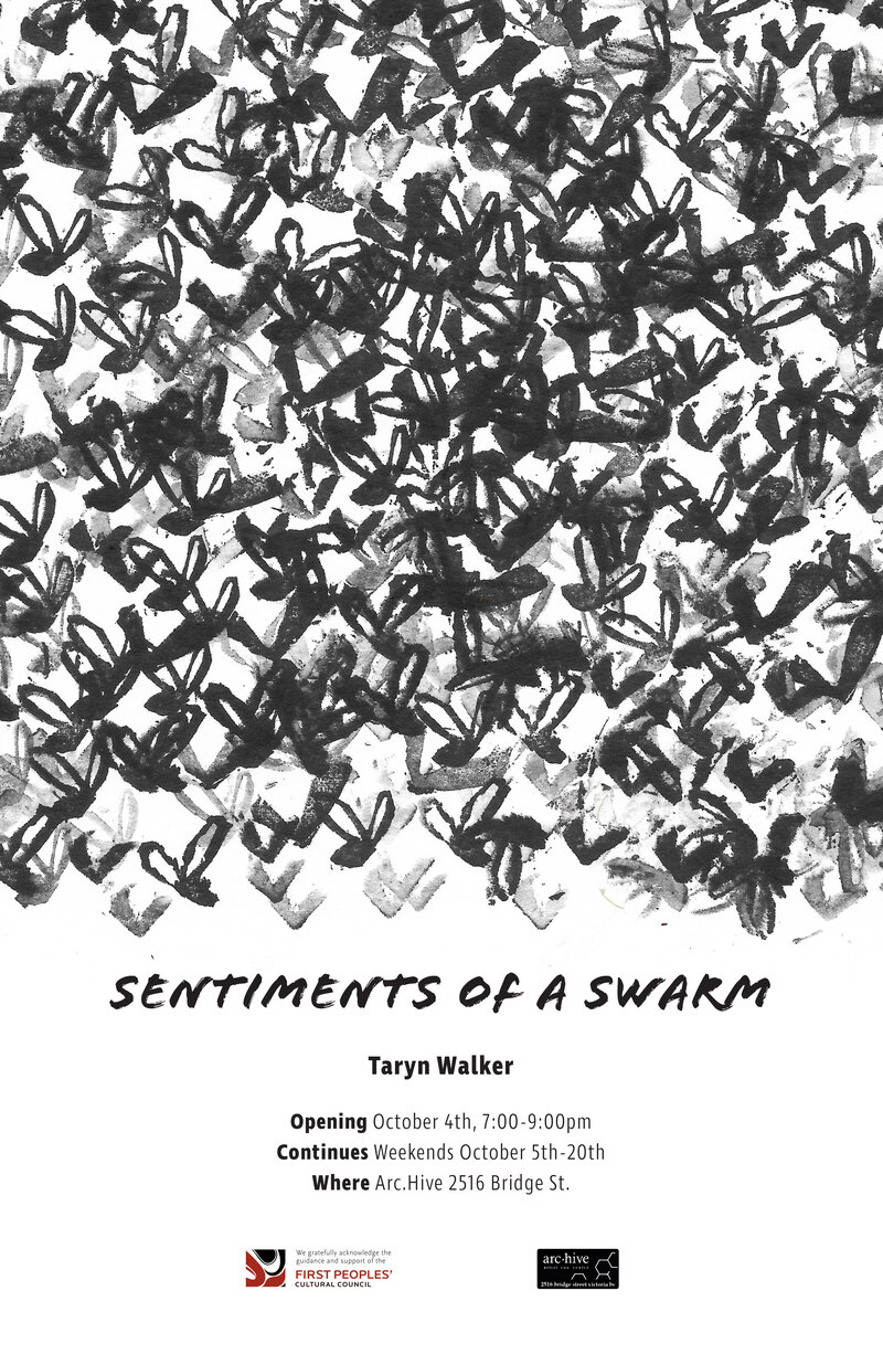 Sentiments of a Swarm: Taryn Walker @ arc.hive artist run centre Oct 13 2019 - Jun 12th @ arc.hive artist run centre