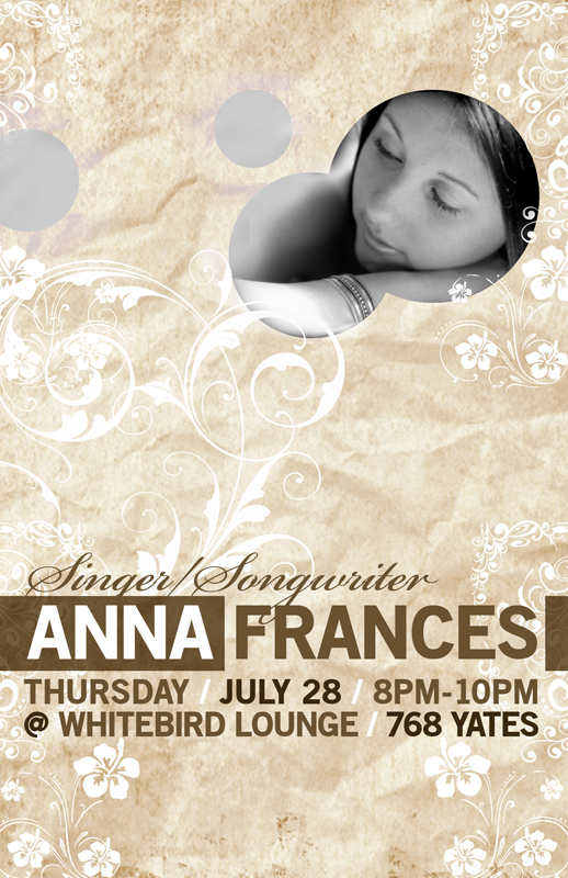 Anna Frances @ Whitebird Lounge - Jul 28, 2011