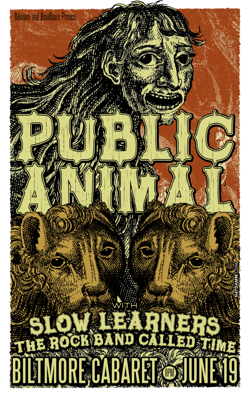 Public Animal, Slow Learners, The Rock Band Called Time @ The Biltmore Cabaret Jun 19 2014 - May 13th @ The Biltmore Cabaret