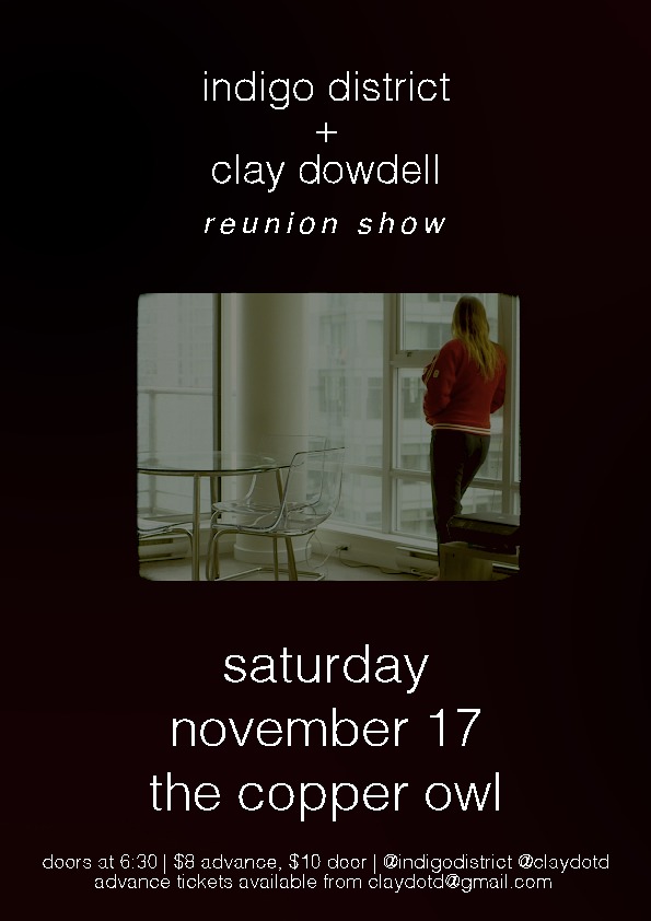 Indigo District , Clay Dowdell @ Copper Owl Nov 17 2018 - Jun 4th @ Copper Owl