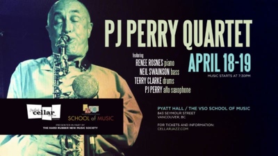 PJ Perry, RENEE ROSNES, Neil Swainson, Terry Clarke @ VSO School of Music (Pyatt Hall) Apr 19 2014 - May 16th @ VSO School of Music (Pyatt Hall)