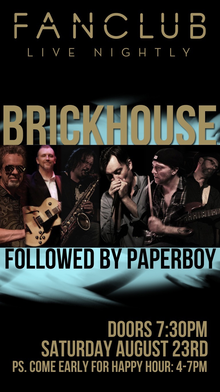 Brickhouse w/ Paperboy & Doe Ran: Brickhouse, Paperboy, Doe Ran @ Vancouver FanClub Aug 23 2014 - May 8th @ Vancouver FanClub
