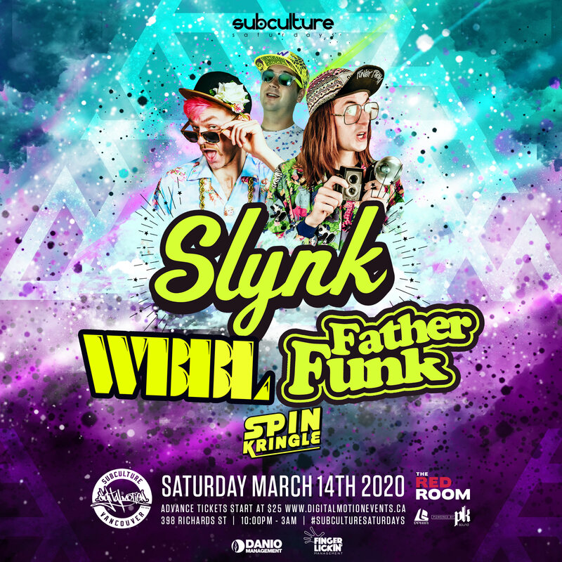 Slynk, Father Funk, WBBL  @ The Red Room Mar 14 2020 - May 6th @ The Red Room