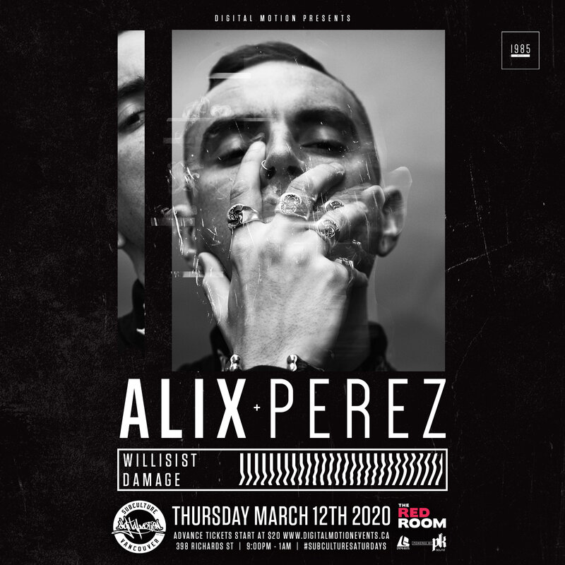 ALIX PEREZ @ The Red Room Mar 12 2020 - Jun 10th @ The Red Room