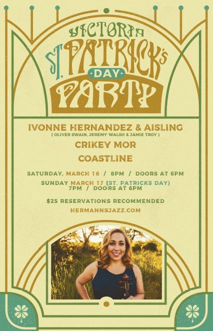 Ivonne Hernandez Band w. Oliver Swain @ Hermann's Jazz Club Mar 16 2019 - Jun 11th @ Hermann's Jazz Club