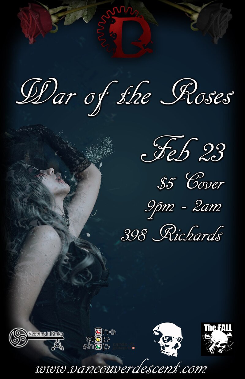 Descent War of the Roses @ The Red Room Feb 23 2020 - Jun 13th @ The Red Room