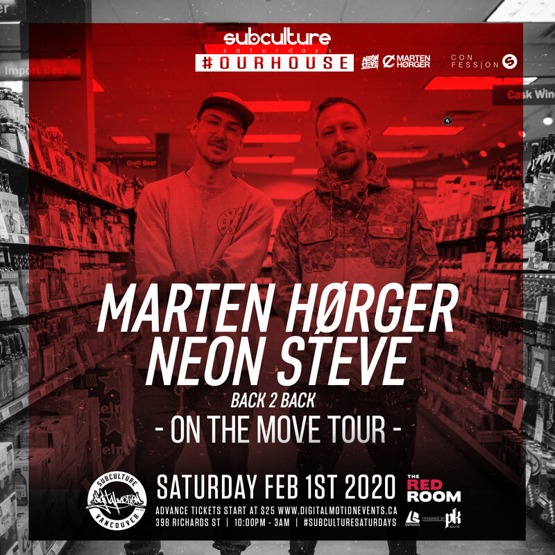 #OurHouse: Marten Horger, Neon Steve @ The Red Room Feb 1 2020 - May 6th @ The Red Room