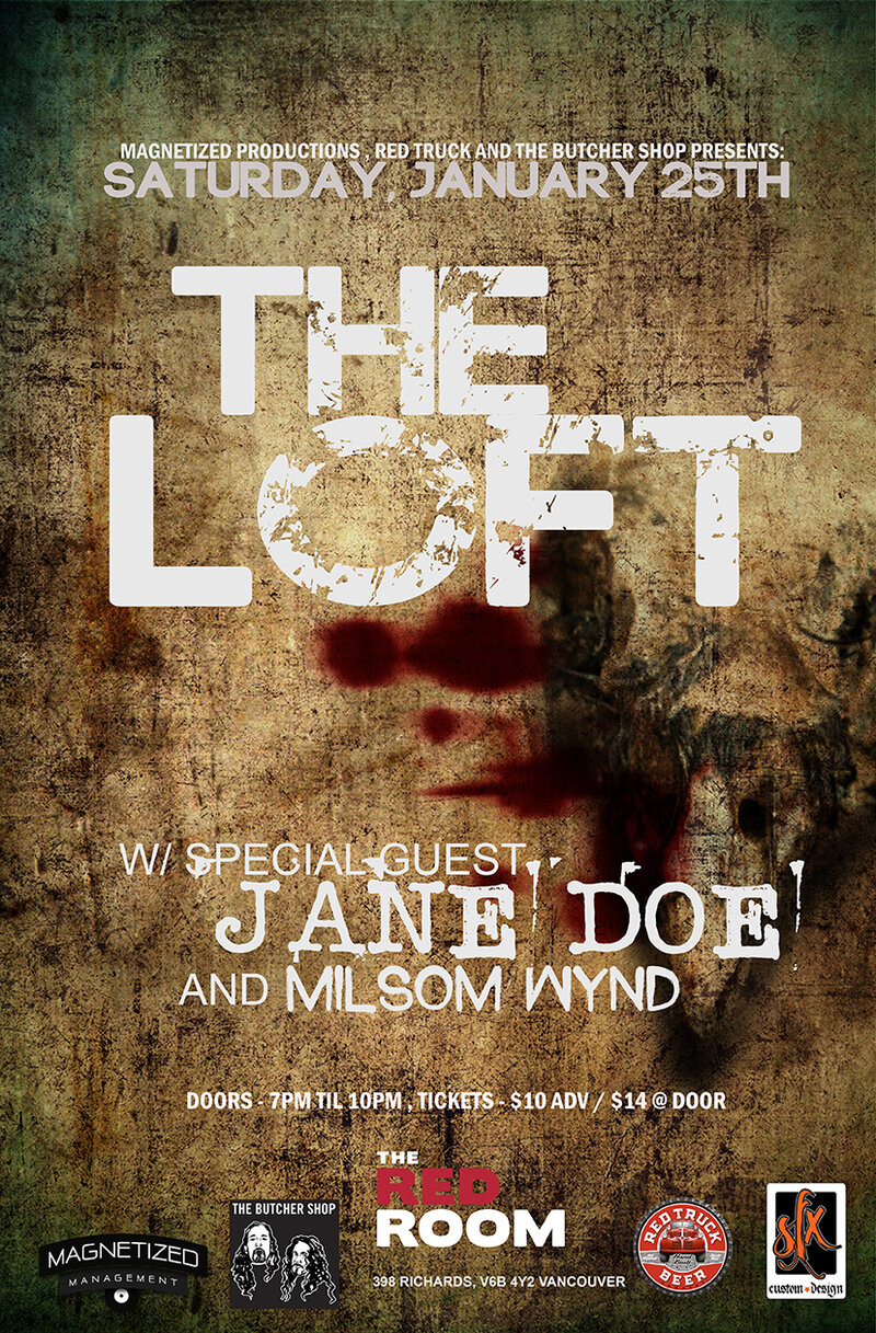 loft, Jane Doe, Milsom Wynd @ The Red Room Jan 25 2020 - Jun 10th @ The Red Room