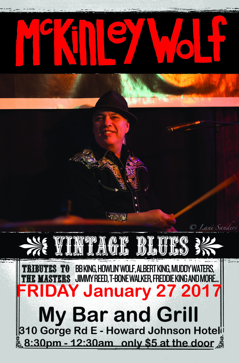 Live Blues: McKinley Wolf @ My Bar and Grill Jan 27 2017 - May 17th @ My Bar and Grill