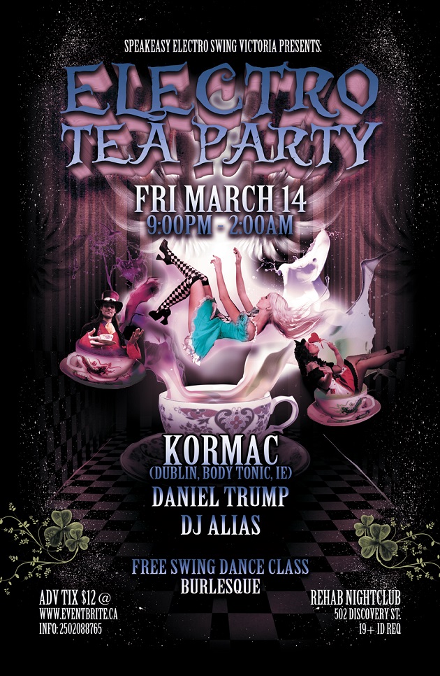 Electro Tea Party with Kormac (Dublin): Kormac @ REHAB NIGHTCLUB Mar 14 2014 - May 6th @ REHAB NIGHTCLUB