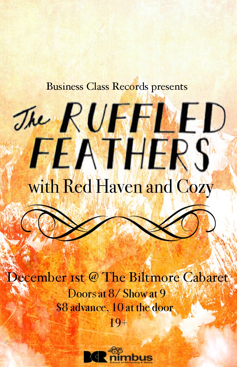 The Ruffled Feathers, Red Haven, COZY @ The Biltmore Cabaret - Dec 01, 2016