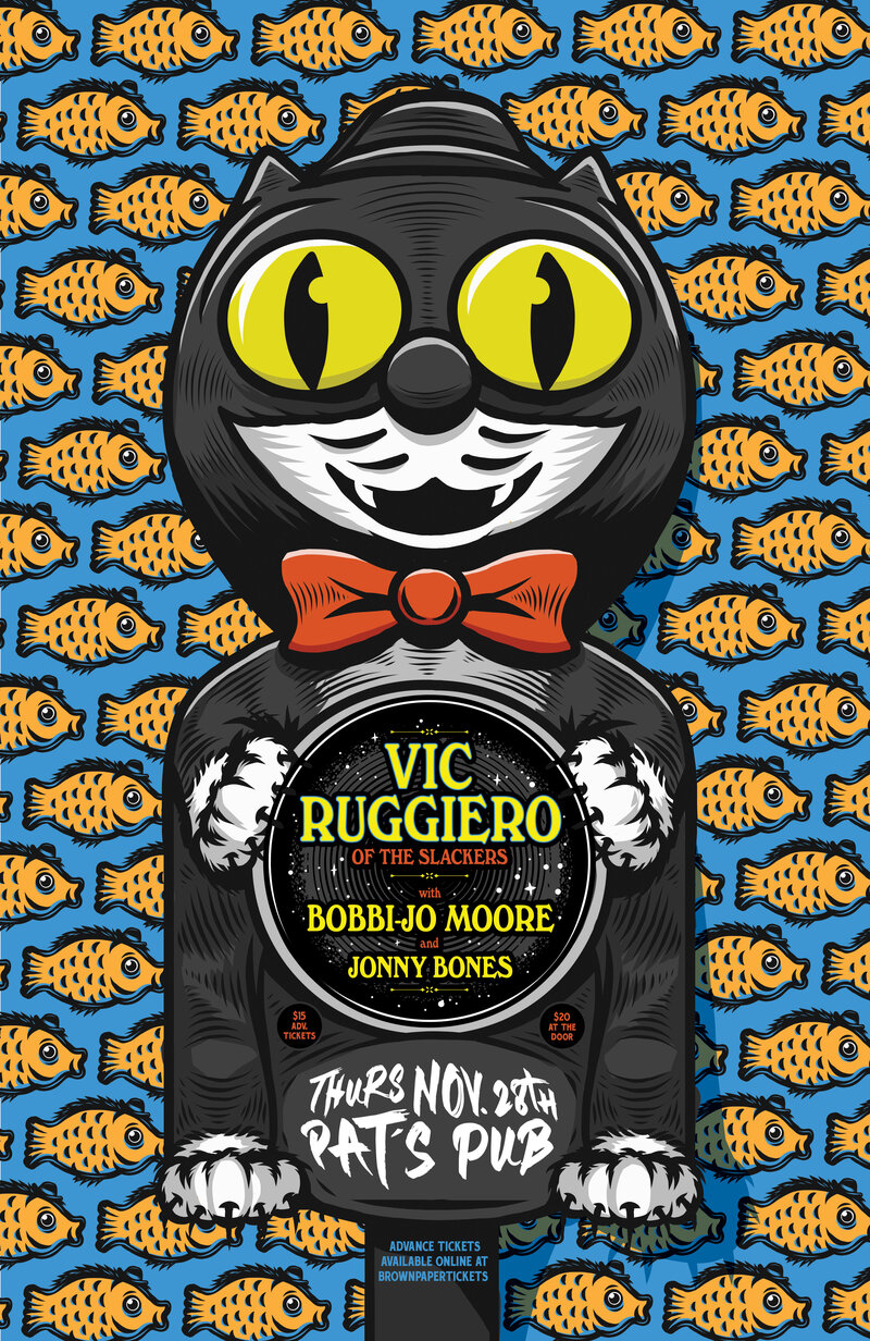 Live from New York!: Vic Ruggiero (The Slackers), Jory Kinjo  (Alberta), Bobbi-Jo Moore (Vancouver), Jonny Bones  @ Pat's Pub Nov 28 2019 - May 8th @ Pat's Pub